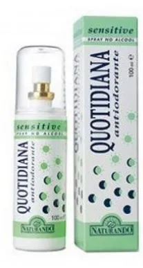 Naturando Quotidiana Antiodorante Sensitive Spray da 100 ml Previene la formazione di