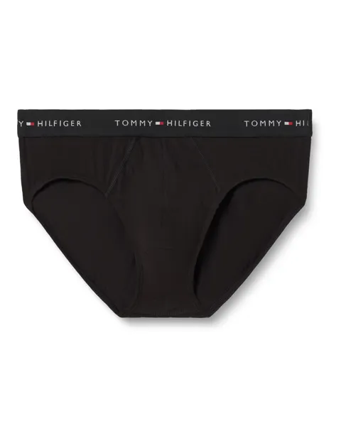 Tommy Hilfiger Slip da Uomo 3P WB UM0UM03876, Nero (Nero/Nero/Nero Nero WB), XL