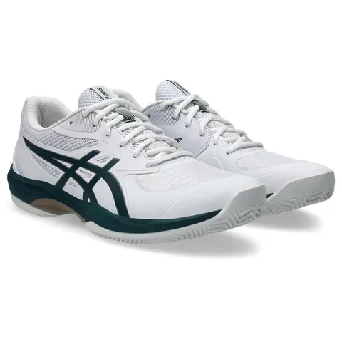 Asics 1041A490-100 Game FF Clay Uomo, White/Saxon Green EU 46