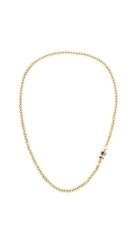 Tommy Hilfiger Jewelry Collana a Catena da Uomo in Oro Giallo - 2790651