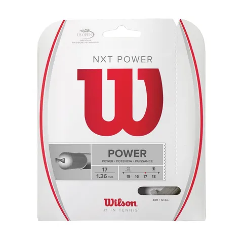 Wilson WRZ941700 Corda da Tennis NXT Power, 12.2 m, Unisex, Natural, 1.26 mm