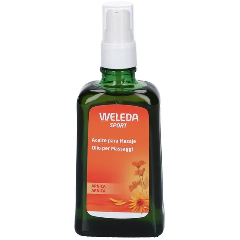 Weleda Olio per Massaggi Arnica, per massaggi decontratturanti per trattamenti di