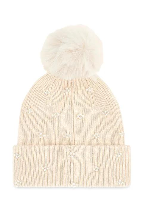 Guess Donna Accessorio Knitted Beanie Bianco