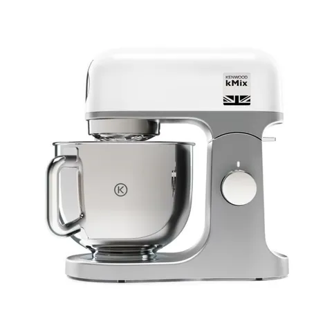 Kenwood KMX750WH KMIX Impastatrice Planetaria con Ciotola con Manico in Acciaio 5L, 3