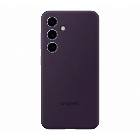 Samsung Silicone Case cover morbida colorata per Galaxy S24, Dark Violet