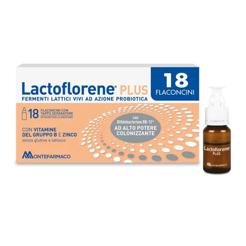 Lactoflorene Plus, Integratore Fermenti Lattici Vivi per l'Equilibrio Intestinale, con