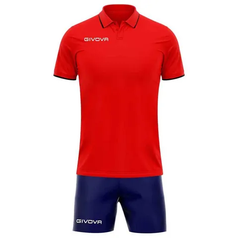 Givova Kit Street (4XL, Rosso/Blu)