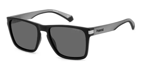 Polaroid PLD 2139/S Occhiali da sole da uomo Nero e Grigio Opaco