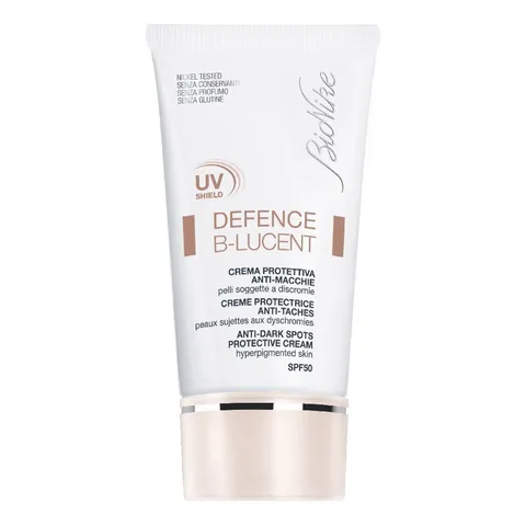 Bionike Defence B-Lucent - Crema Viso Protettiva Anti-macchie SPF 50, Difende