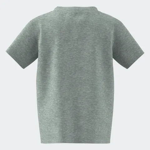 adidas 3 Stripes, T-shirt a manica corta Bambini e ragazzi, Grigio (Medium Grey