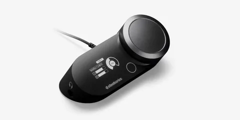 SteelSeries GameDAC Gen 2 - Amplificatore audio Hi-Res, ESS Sabre Quad-DAC - Eliminazione del rumore da parte dell'IA - Audio spaziale a 360° - Certificato Hi-Res - PC, PS5, PS4