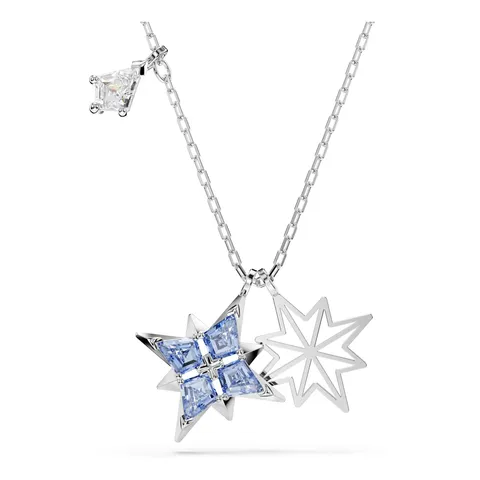 Swarovski Symbolica Collana Pendente, Gioiello con Zirconia Blu, Taglio a Forma di