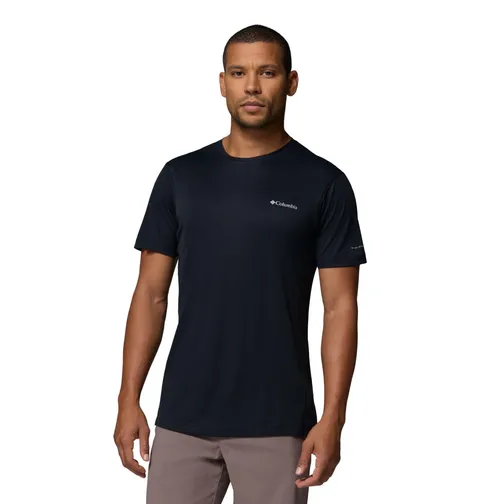 Columbia Maglietta Tecnica a Maniche Corte Leggera Zero Rules da Uomo, Nera, S