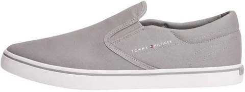 Tommy Hilfiger Uomo Vulc Core Slip On FM0FM05689 Low Top, Grigio (Grigio Universale), 6.5