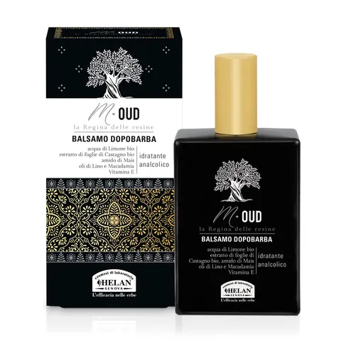 Helan, M Oud, Dopobarba Uomo Delicato e Idratante - Balsamo Barba Analcolico ad Azione