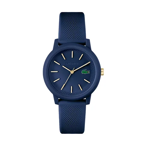 Lacoste Orologio Analogico al Quarzo da Donna Collezione LACOSTE.12.12 con Cinturino in Silicone Blu Navy - 2001271