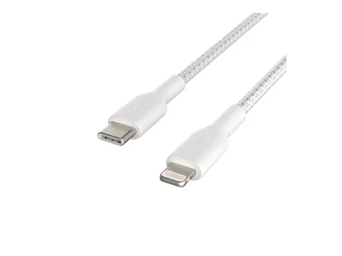 Belkin Cavo intrecciato da USB-C a Lightning (Cavo di ricarica rapida per iPhone 14 o