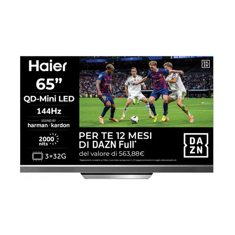 Haier QD-Mini LED, 4K UHD, H75M95EUX 75'' Smart TV, Google TV, Dolby Atmos e Dolby