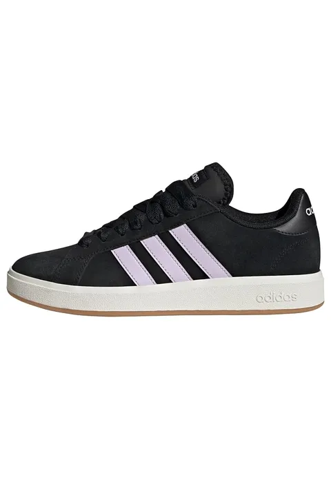 adidas Donna Grand Court Base 00S Shoes, Core Black/Ice Lavender/off White, 40 EU