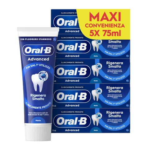 Oral-B Advanced Rigenera Smalto Dentifricio (5x75ml)