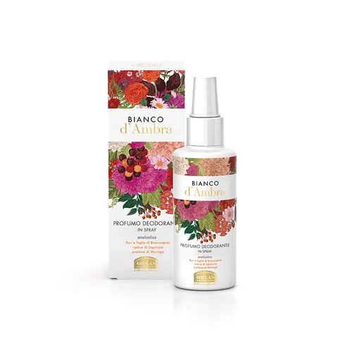 Helan, Bianco d'Ambra, Deodorante Donna Spray Delicato, senza Sali di Alluminio né Alcol