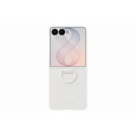 Samsung Silicone Ring Magnet Case per Galaxy B8, White