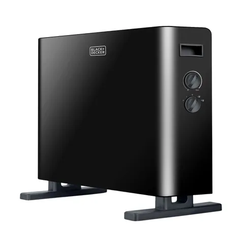 Black + Decker BXCSH2000E - Termoconvettore da 2000W. Design elegante con finiture nere