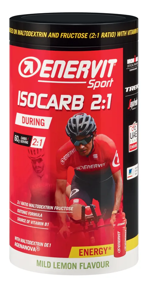 Enervit, Isocarb C2:1PRO, Bevanda Energetica Isotonica con 60g di Carboidrati per