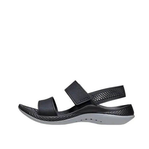 Crocs Donna LiteRide 360 Sandal W Sandalo, Black/Light Grey, 33/34 EU
