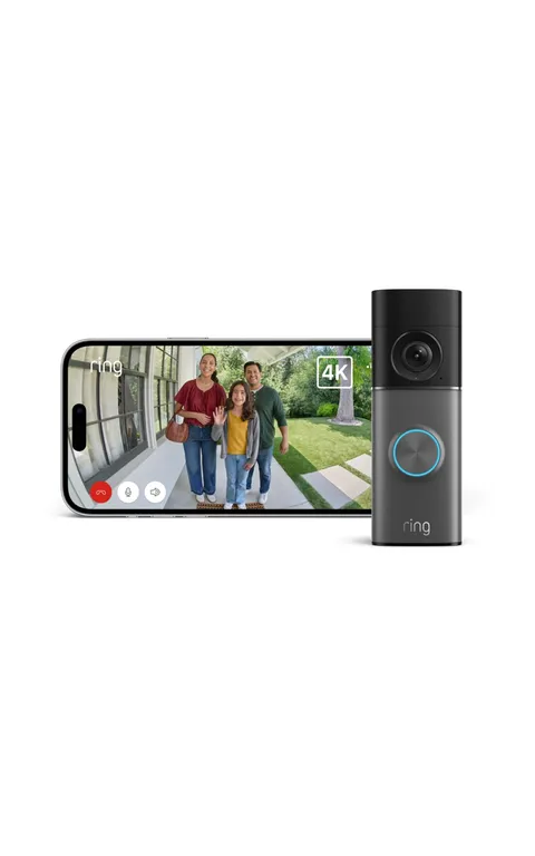 Videocitofono Pro cablato (Ring Wired Video Doorbell Pro, ultimo modello) Installazione cablata, Campanello con videocamera, Retinal 4K, Zoom10x, Prova gratuita di 30 giorni piano d'abbonamento Ring
