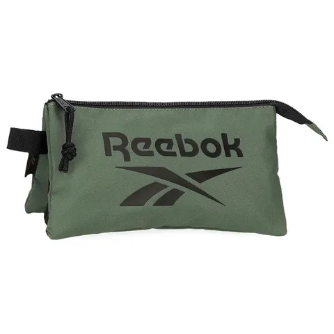 Reebok Darwin Astuccio Triplo Verde 22x12x5 cm Poliestere by Joumma Bags, Verde, Taglia