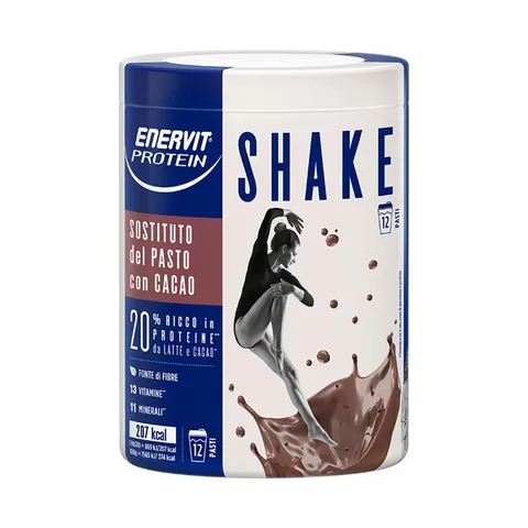 Enervit, Meal Shake Cacao Protein, Sostituto del Pasto, 1pasto=207 kcal, Bevanda