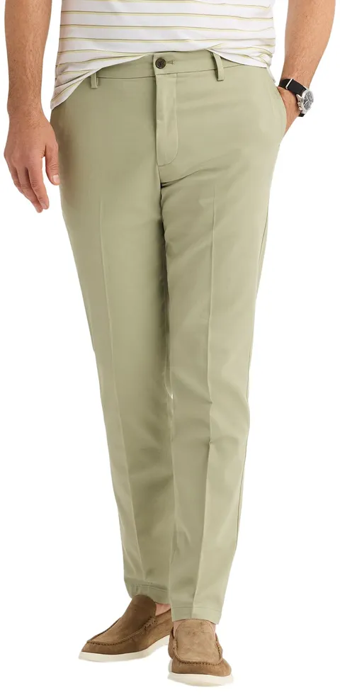 Dockers Men's Signature Stain Defender Slim Creased, Tea, 32 30