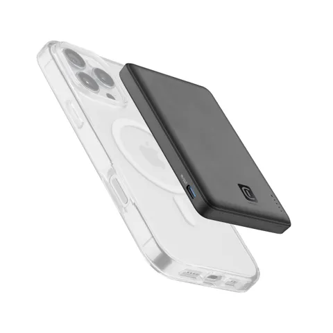 Cellularline Power Bank Magsafe 5.000 mAh Nero, fino a 36 ore di autonomia, Ricarica