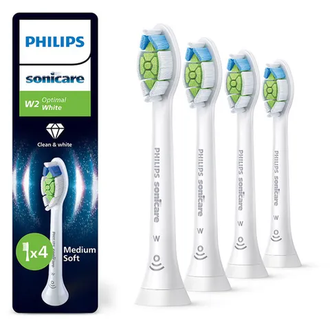 Philips Sonicare W2 Testine di ricambio (confezione da 4)