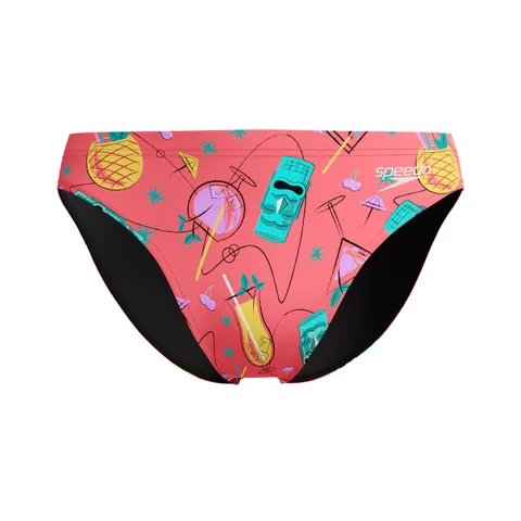 Speedo Print Beachstar Brief 2" Costume a Slip per Uomo, Coral Sands, 34