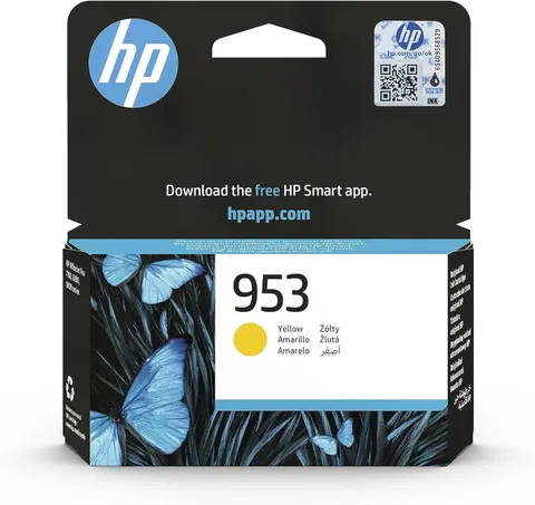HP 953 Giallo, F6U14AE, Cartuccia Originale da 630 Pagine, Compatibile con Stampanti OfficeJet Pro serie 8710, 8720, 8730, 8740 e 7740