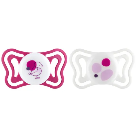 Chicco PhysioForma Light, Succhietto in Silicone 6-16 Mesi, Ciuccio Bimba con Tettarella