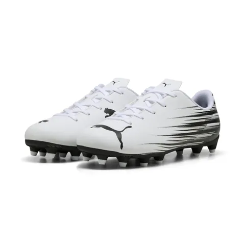 Puma Attacanto II Fg/AG Jr - Scarpa da Calcio Unisex per Bambini, Puma White Puma Black
