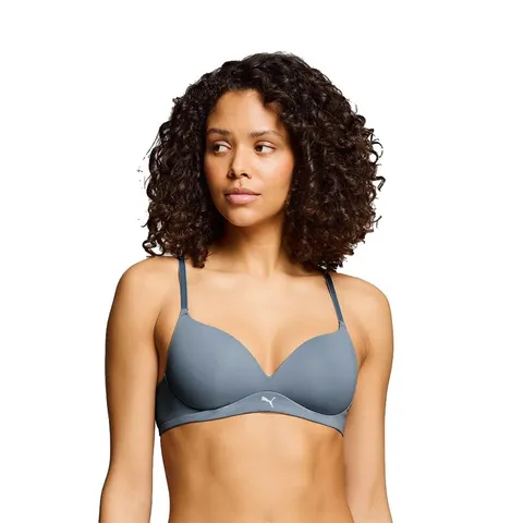 Puma Reggiseno Imbottito da Donna, Native Blue, 2D