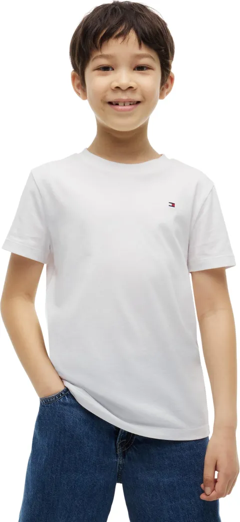 Tommy Hilfiger T-Shirt Team Tommy Graphic SS KB0KB10591 S/S T-Shirt, Bianco (Bianco), 10