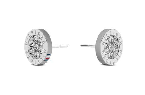 Tommy Hilfiger Jewelry Orecchini a Perno da Donna in Acciaio Inossidabile con Cristalli - 2780565