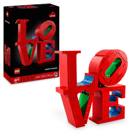 LEGO Art LOVE - Modellino da Costruire Iconica Scultura Pop di Robert Indiana - Hobby