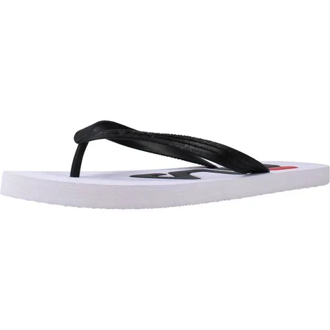 FILA Troy Slipper, Infradito Uomo, Multicolore (White/Black), 41 EU