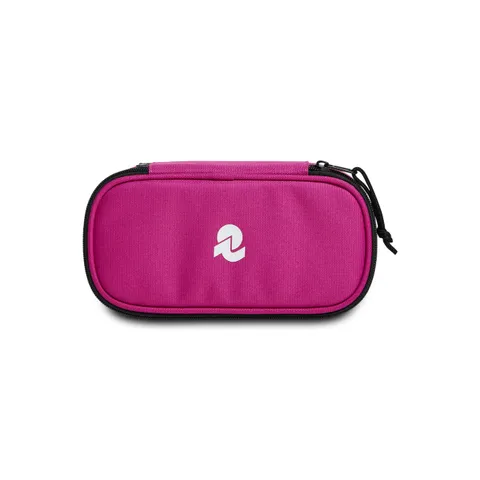 Invicta Portapenne Scuola Ovale Lip XL, Fucsia, New Way, Bustina Ovale con Elastici Porta
