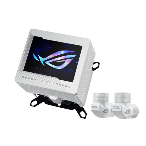 ASUS ROG Ryujin III WB WHT, Sistema di Raffreddamento ad Acqua ad Anello Aperto, Water
