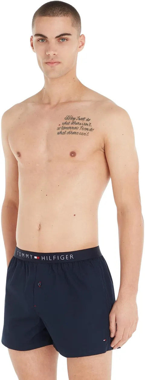 Tommy Hilfiger Uomo Boxer Cotone, Blu (Navy Blazer), XL