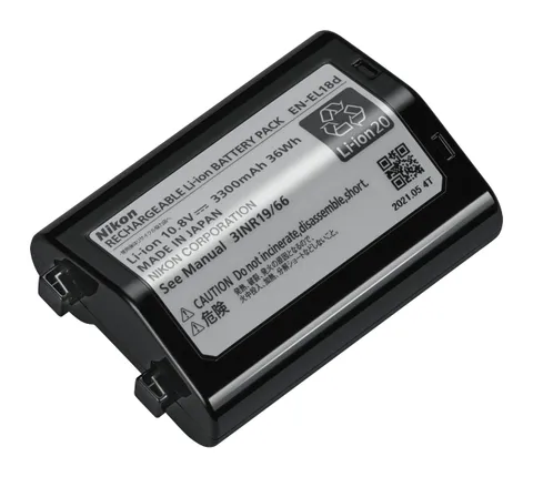 Nikon Batteria ricaricabile Li-ion EN-EL 18d, ultracompatta e leggera, 3300 mAh (10,8 V)