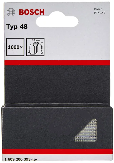Bosch Professioonal 1000x Chiodo Tipo 48 (per graffatura di materiali sottili, Lunghezza