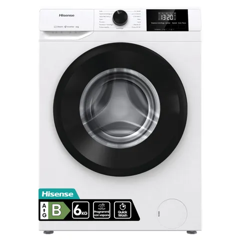 Hisense WF1G6021BW - Lavatrice Slim Carica Frontale 6 kg, Classe B, Allergy Care, 15
